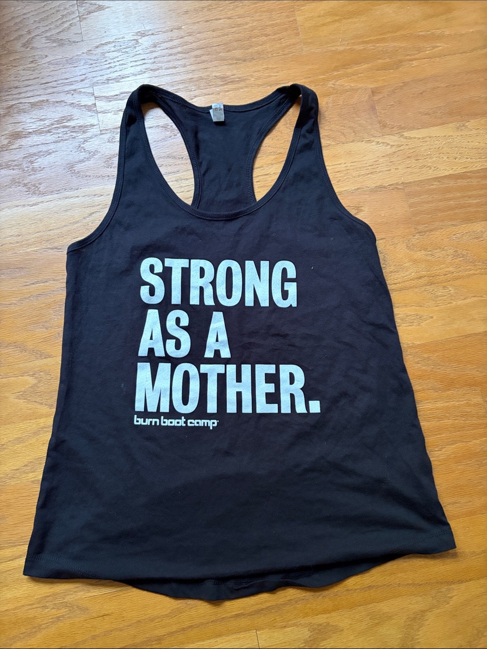 Burn Boot Camp "Strong As A Mother" Black Racerback Tank
